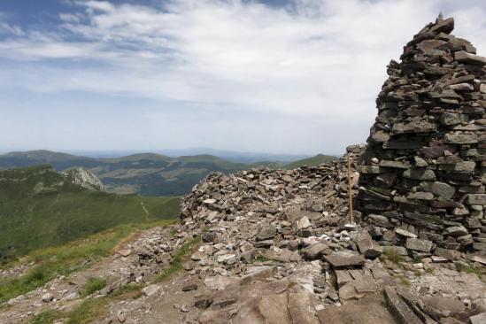 Au sommet du Puy Chavaroche