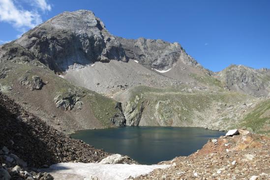 Passage au lac du col d'Arratille