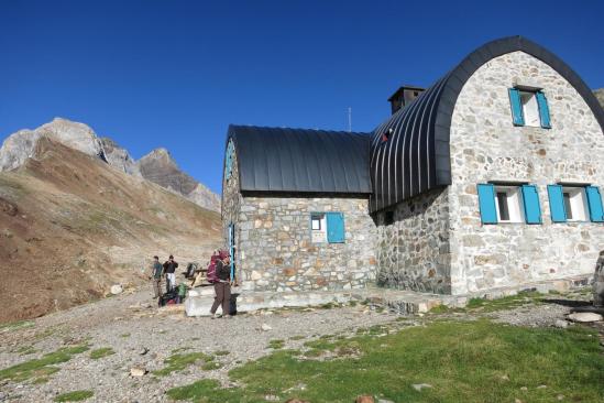 Arrivée au refuge de Baysselance