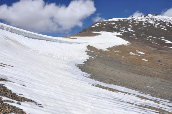 La corniche neigeuse du Phuktal La côté N