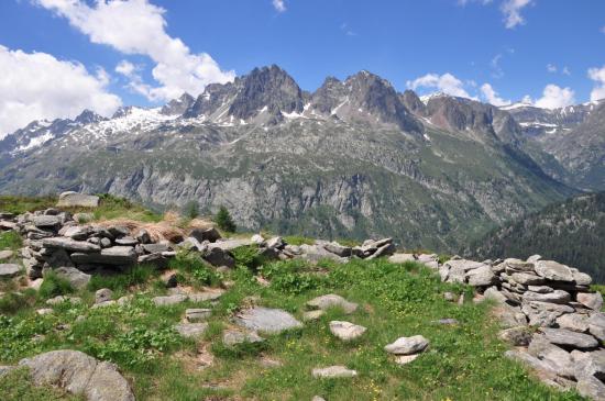 Les Aiguilles Rouges depuis Péclerey