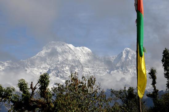 Depuis Pitham deurali, Annapurna sud et Hiunchuli