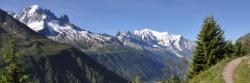 Aiguille Verte et Mont-Blanc depuis l'Aiguillette des Posettes