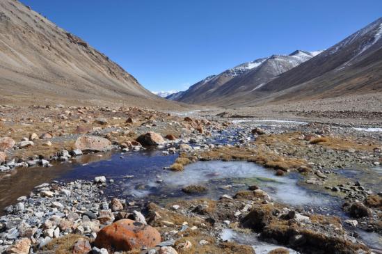 Dans la haute vallée de la Ghyun khola