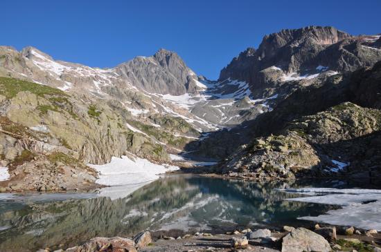 Au départ du refuge du Lac Blanc