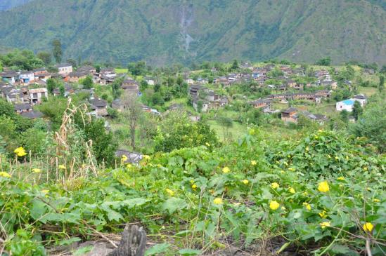 Le village gurung de Takam