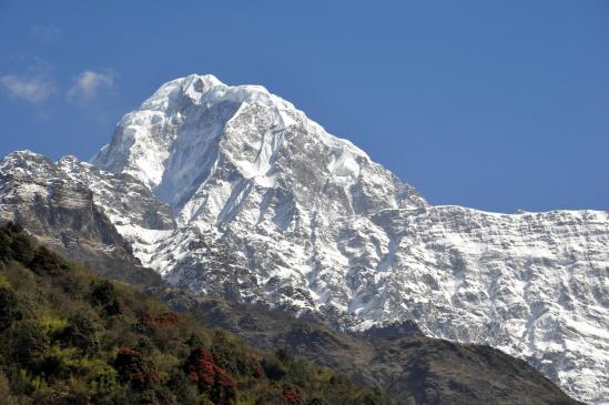 En quittant la haute vallée de la Modi khola (Annapurna Sud)