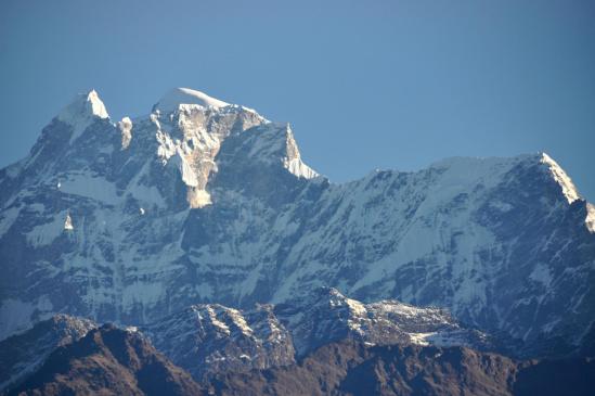 Premiers rayons du soleil sur le Gaurishankar