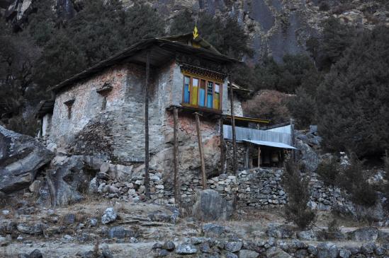 La vieille gompa de Ghunsa