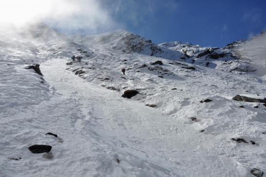 Dans la montée au Zatr Og (souvent glacée...)