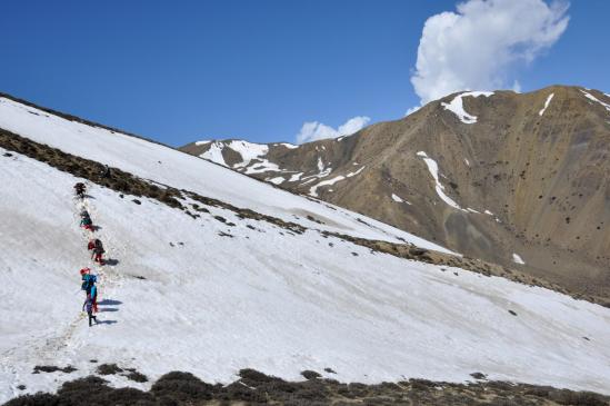 Certaines années, le sentier est un peu plus délicat à parcourir...