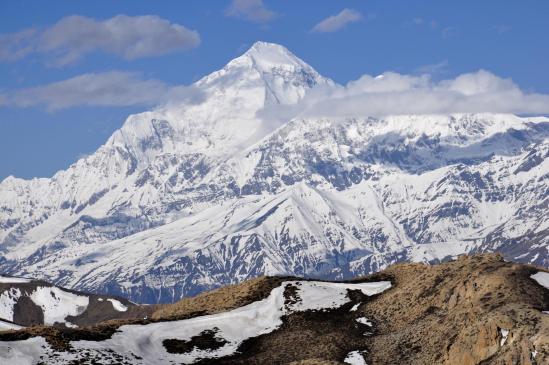 Le Dhaulagiri I comme on peut le contempler depuis le Green High Camp