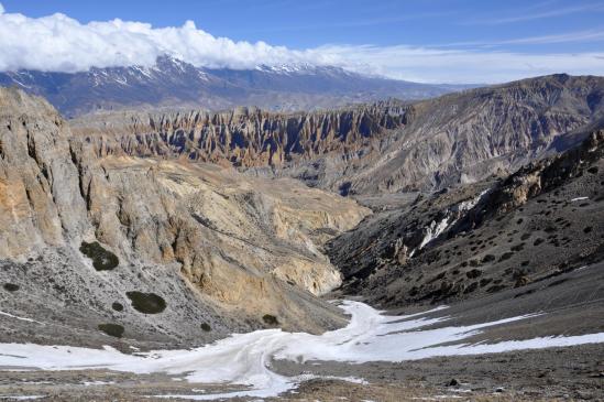 Depuis le Tiu La supérieur, le nord Mustang se découvre