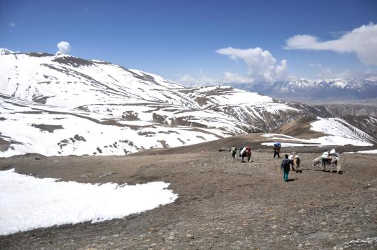 Redescente depuis le Chinese pass (5300m)