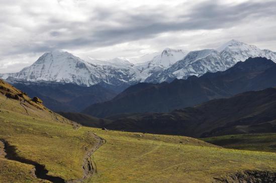 Descente du Phalgune La (Pyutha Hiu Chuli, Churen himal et Dhaulagiri VI)