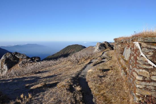 Sur la crête de Mane danda