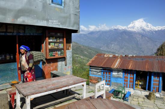 La chaîne du Dhaulagiri himal vue depuis Phalante