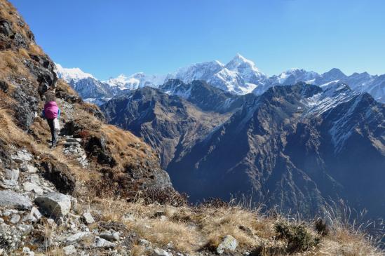 Sur le sentier balcon avant Kholakharka