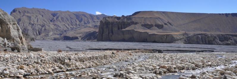 A la confluence de la Tsarang khola