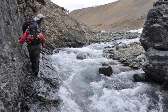 Haute vallée de la Leschun Togpo : le dernier millier de mètres...