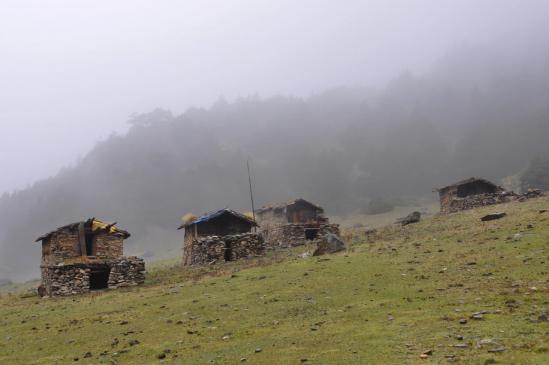 Les bergeries d'alpage de Yak kharka