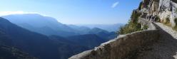 Sur la voie romaine entre les col de Rousset et de Chironne