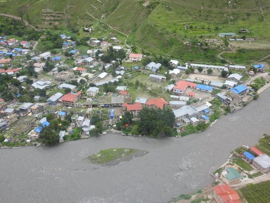 Vue aérienne de Dunai