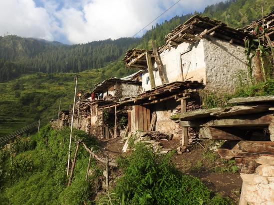 Le village d'Upallo Raya (ça ne transpire pas la richesse...)