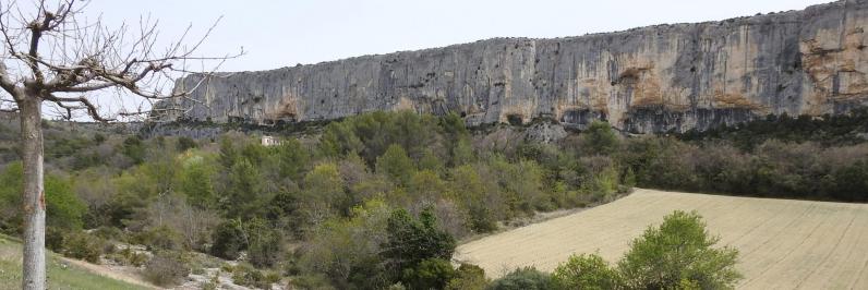 La falaise de la Madeleine à Lioux