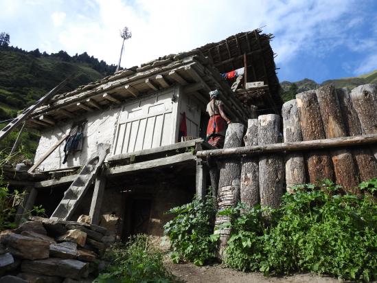 Une maison en bois à Durpagaon