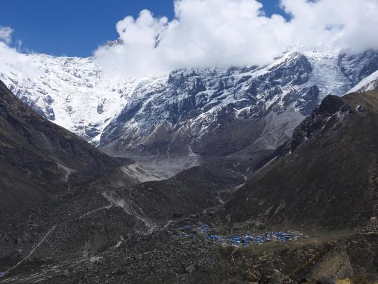 Le plateau de Kiangjin Gonpa vu depuis Ngegang kharka