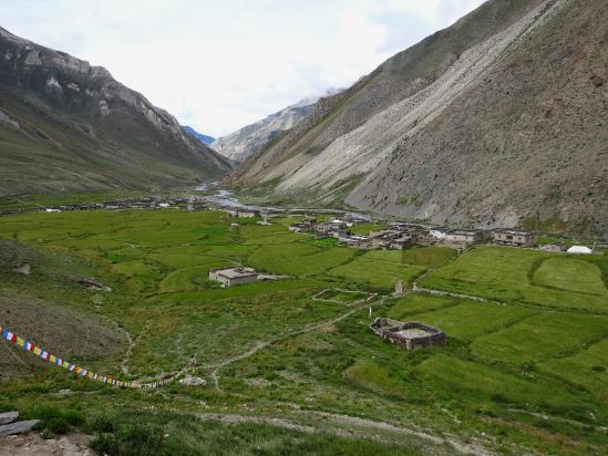 Le domaine de Dho Tarap vu depuis la gompa