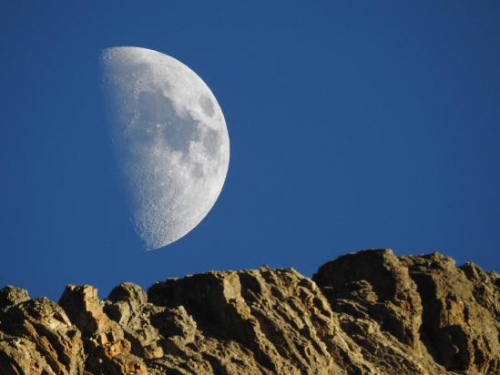 Lever de Lune au Ridge Pass BC