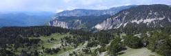 Glandasse, Archiane et Tussac vus depuis les crêtes de la Montagnette