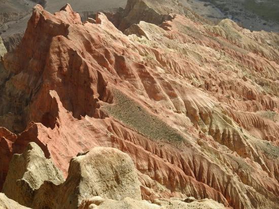 Les falaises de Dhakmar vues d'en haut...