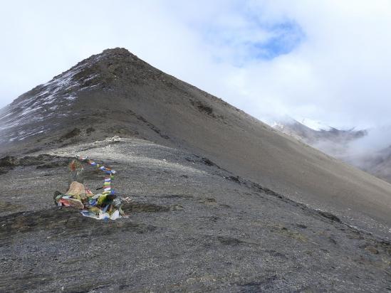 Passage au Jungben La, le plus haut du trek avec ses 5555m !