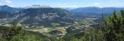 La vallée de la Chauranne vue depuis la crête de Boulon