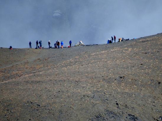 Le groupe de Laurent vient d'arriver au Numa La North (photo prise depuis le Numa La Central...)