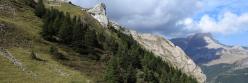 La Grande Tête de l'Obiou vue depuis le col de l'Aup