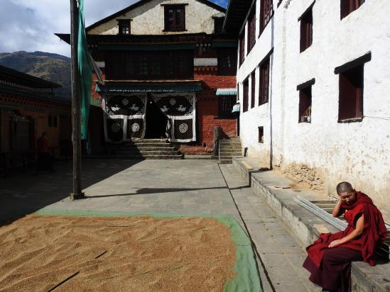 La cour intérieure de Thubten Chöling