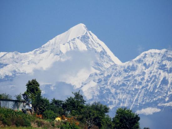 Le Dorje Lakpa vu depuis Dulikhel