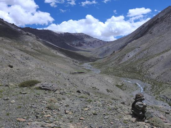 Au cours de la remontée du vallon de la Ribil chu