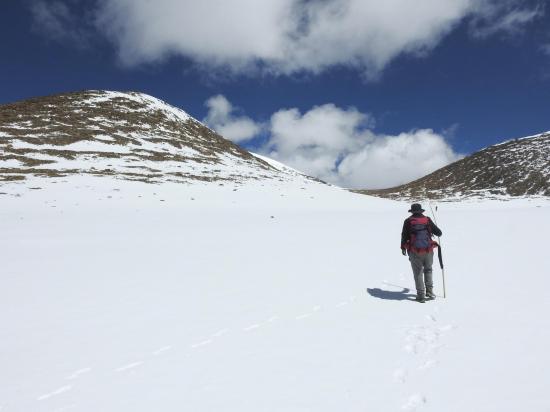 A l'approche du Tundup La (fin provisoire de la rando...)