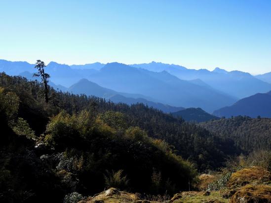 Panorama vers le S depuis le camp de Bakhim kharka