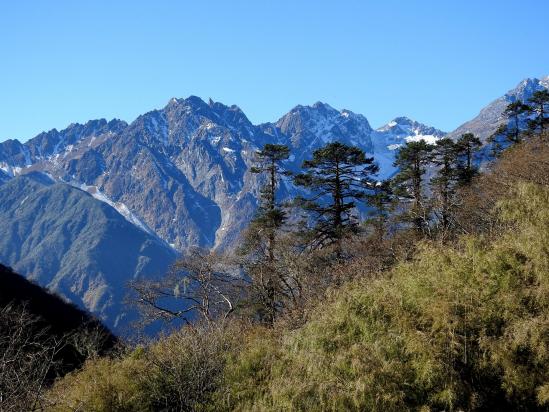 Le Chamlang himal vu depuis le camp de Dhungge kharka