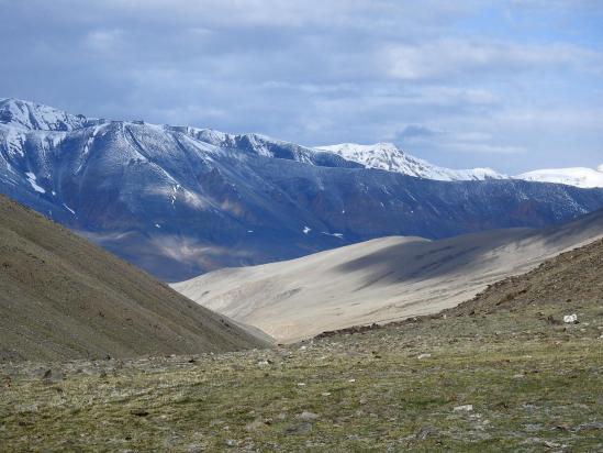 L'emplacement du camp intermédiaire dans la haute vallée de la Barma togpo