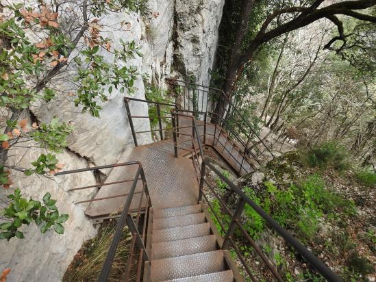 Les escaliers de la brèche Imbert