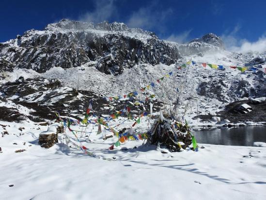 Kalo pokhari entre Keke La et Shipton La