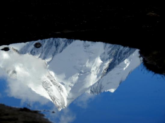 Jeu de miroir dans les eaux du Chandra tal