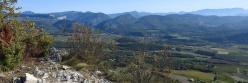 La vallée de la Gervanne vue depuis la croix de Saint-Pancrace